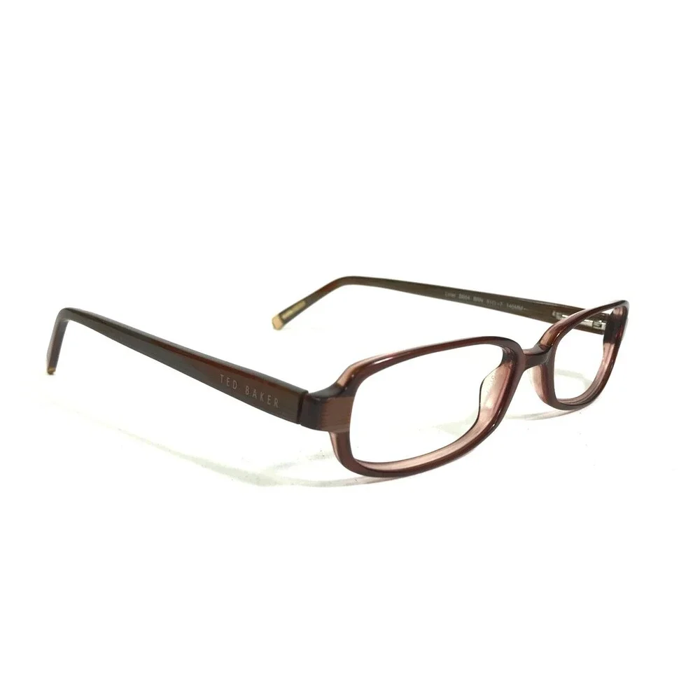 Ted Baker Eyeglasses Frames Liner B804 BRN Brown Rectangular Full Rim 51-17-140